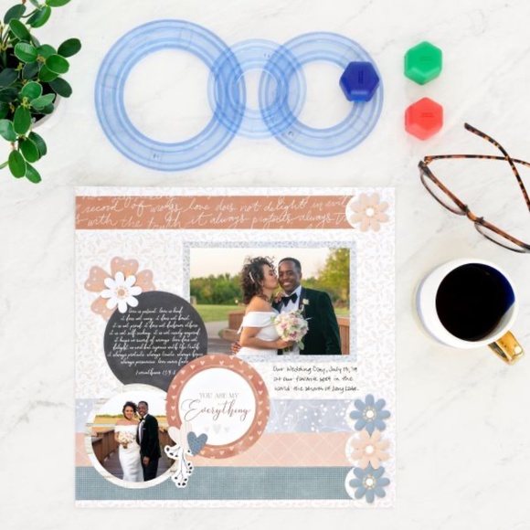 CREATIVE MEMORIES Custom Cutting Patterns Oval & Circle Sets EUC - Picture 8 of 9